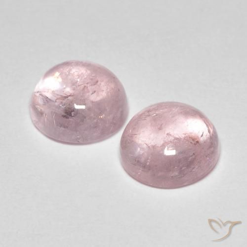 Morganite Gemstones in 8 mm (calibrated) Size for Sale, Morganite Stones in Rose Pink Color