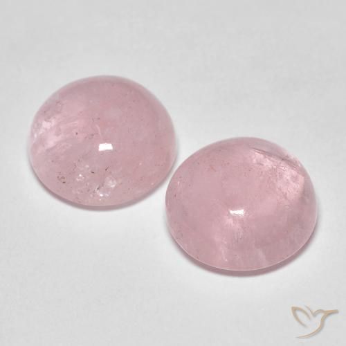 Morganite Gemstones in 10 mm (calibrated) Size for Sale, Morganite Stones in Rose Pink Color