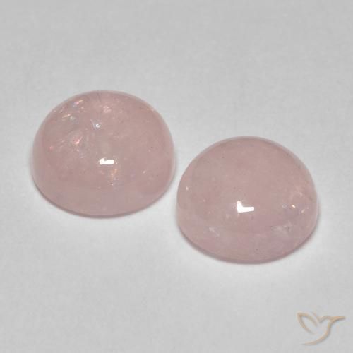 Morganite Gemstones in 8 mm (calibrated) Size for Sale, Morganite Stones in Rose Pink Color