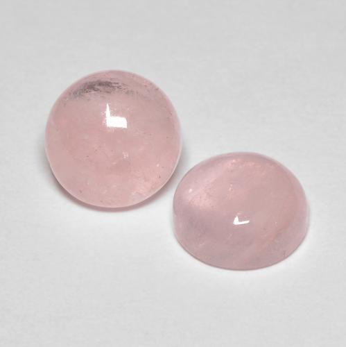 Medium Pink Morganite Gem - 2.1ct Round Cabochon (ID: 595223)