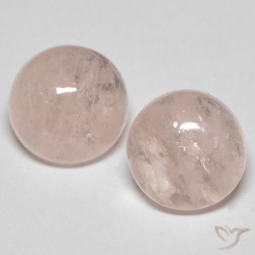 4.25 ct Pink Morganite, 8.1 mm Round Cut From Afghanistan, Photo A