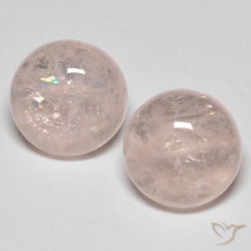 7.05 ct Pink Morganite, 9.8 mm Round Cut From Afghanistan, Photo A