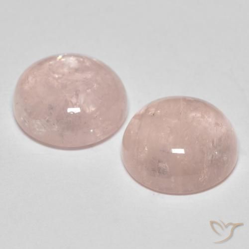Morganite Gemstones in 10 mm (calibrated) Size for Sale, Morganite Stones in Flamingo Pink Color