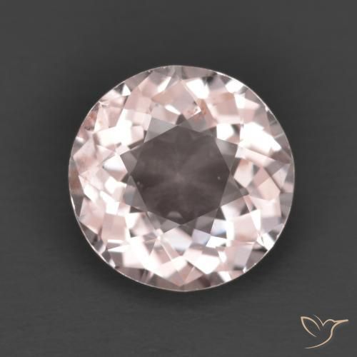 1.24ct Natural Light Pink Morganite, Round, VS