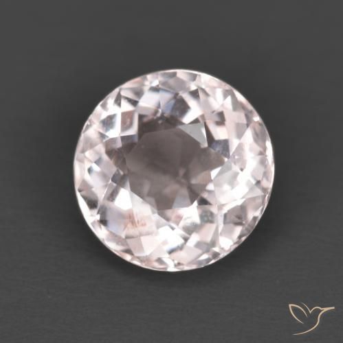 1.20 ct Pink Morganite Stone, Natural Morganite in Round Facet Shape for Sale