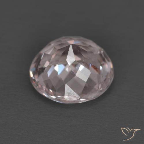 Morganite Gemstone in 7 mm (calibrated) Size for Sale, Morganite Stone in Light Pink Color