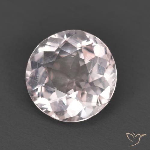 1.14 ct Pink Morganite Stone, Natural Morganite in Round Facet Shape for Sale