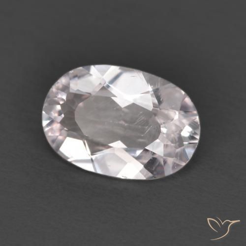 0.72 ct Pink Morganite Stone, Natural Morganite in Oval Facet Shape for Sale