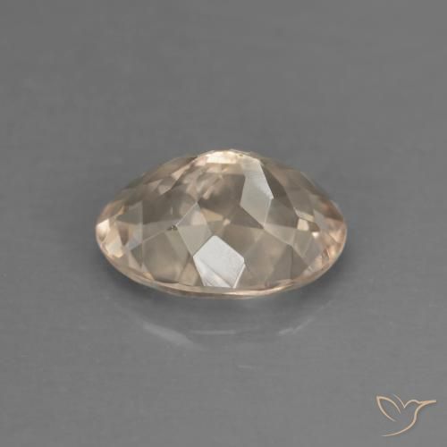 Morganite Gemstone in 7.8 x 5.7 mm Size for Sale, Morganite Stone in Salmon Pink Color