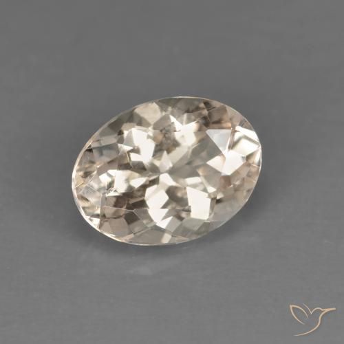 1.03 ct Pink Morganite Stone, Natural Morganite in Oval Facet Shape for Sale
