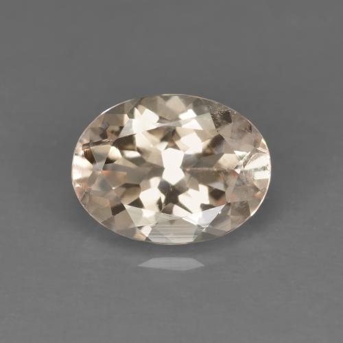 Light Golden Morganite Gem - 1.2ct Oval Facet (ID: 597451)