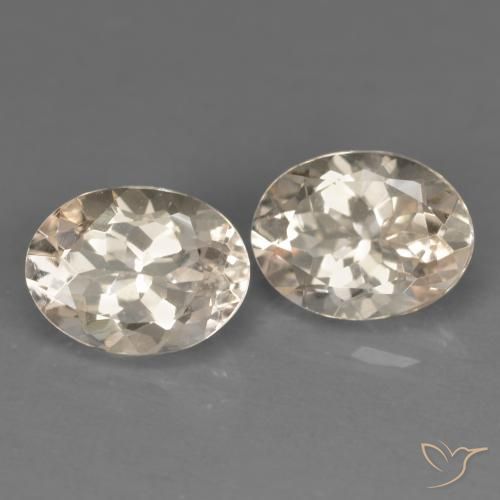 2.33 ctw Pink Morganite Stones, Natural Morganite in Oval Facet Shape for Sale