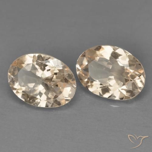 1.65 ctw Pink Morganite Stones, Natural Morganite in Oval Facet Shape for Sale