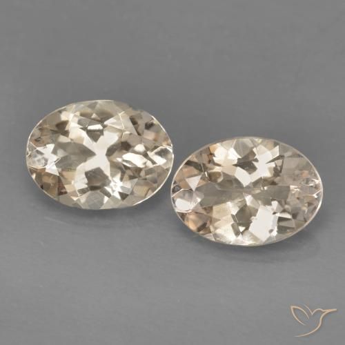 1.72 ctw Pink Morganite Stones, Natural Morganite in Oval Facet Shape for Sale