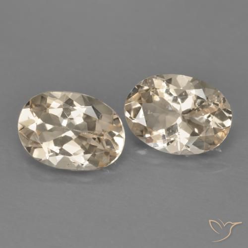 2.00 ctw Pink Morganite Stones, Natural Morganite in Oval Facet Shape for Sale