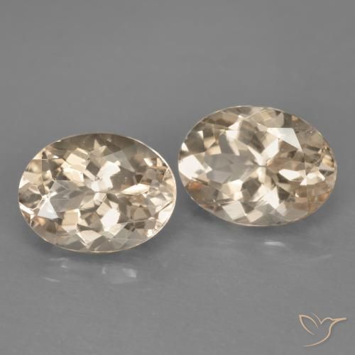 2.36 ctw Pink Morganite Stones, Natural Morganite in Oval Facet Shape for Sale
