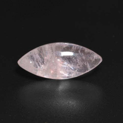 Coral Pink Morganite Gem - 2.9ct Marquise Cabochon (ID: 597757)