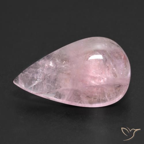 8.04ct Natural Light Pink Morganite, Pear Shape, Translucent