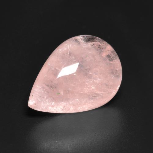 4.46 ct Pink Morganite Stone, Natural Morganite in Pear Cabochon Shape for Sale