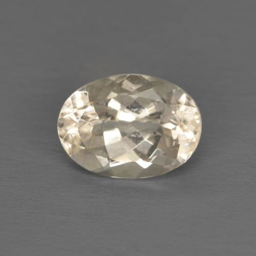 Light Gold Morganite Gem - 1.2ct Oval Facet (ID: 598293)