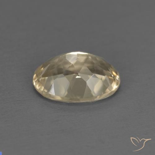 Morganite Gemstone in 8 x 6 mm (calibrated) Size for Sale, Morganite Stone in Cream Color