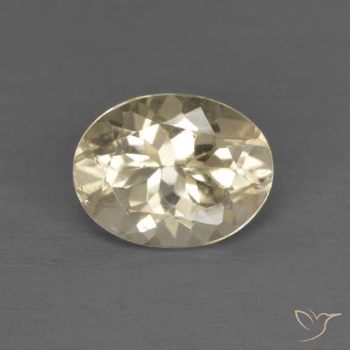 1.17ct Natural Light Golden Morganite, Oval, VVS-VS