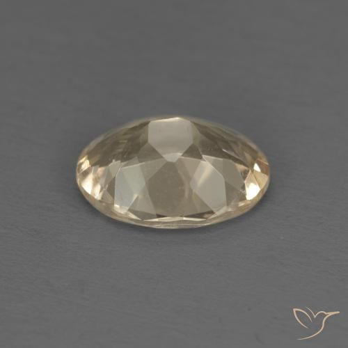Morganite Gemstone in 8 x 6 mm (calibrated) Size for Sale, Morganite Stone in Light Golden Color