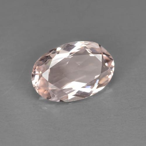0.84 ct Pink Morganite Stone, Natural Morganite in Oval Facet Shape for Sale