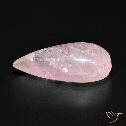 Morganite Gemstone in 19.1 x 10 mm Size for Sale, Morganite Stone in Light Rose Pink Color