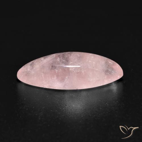Morganite Gemstone in 16.8 x 6.8 mm Size for Sale, Morganite Stone in Light Coral Pink Color