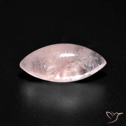 2.47ct Natural Coral Pink Morganite, Marquise, Transparent