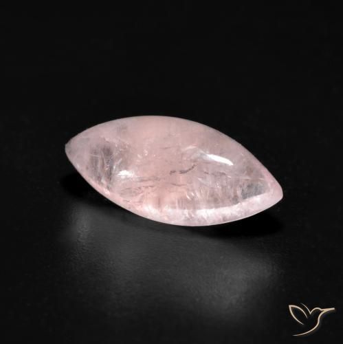 2.47 ct Pink Morganite Stone, Natural Morganite in Marquise Cabochon Shape for Sale