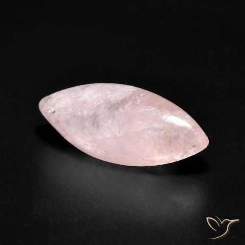 4.03 ct Pink Morganite Stone, Natural Morganite in Marquise Cabochon Shape for Sale