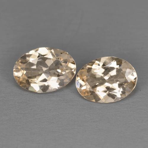 Salmon Pink Morganite Gem - 0.9ct Oval Facet (ID: 598635)