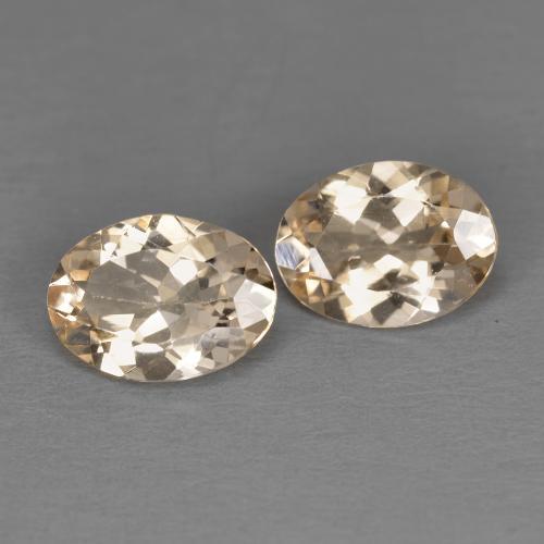 1.78 ctw Orange Morganite Stones, Natural Morganite in Oval Facet Shape for Sale