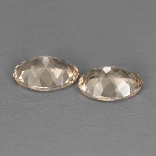 Morganite Gemstones in 8 x 5.8 mm Size for Sale, Morganite Stones in Light Orange Color