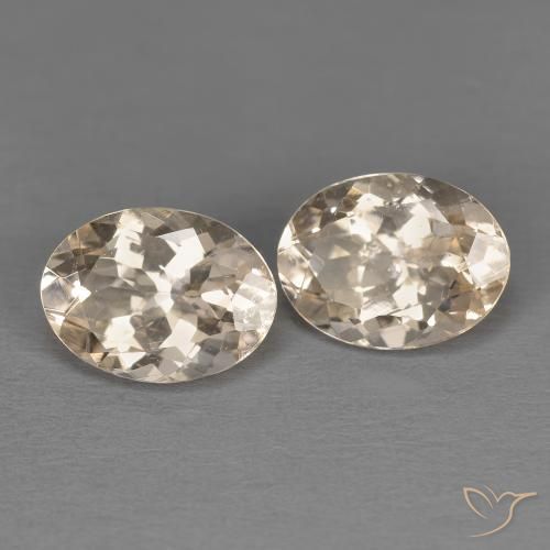 2.19 ctw Pink Morganite Stones, Natural Morganite in Oval Facet Shape for Sale