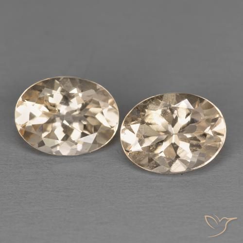 2.31 ctw Pink Morganite Gemstones, Morganite Gems in Oval Facet Shape for Sale.
