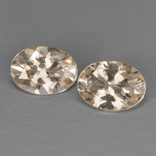 Salmon Pink Morganite Gem - 1ct Oval Facet (ID: 598639)