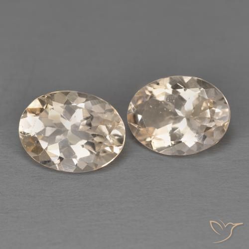 2.15 ctw Pink Morganite Stones, Natural Morganite in Oval Facet Shape for Sale
