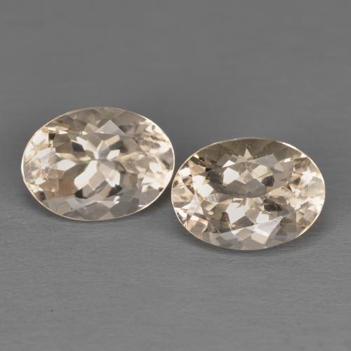 Salmon Pink Morganite Gem - 1.2ct Oval Facet (ID: 598644)