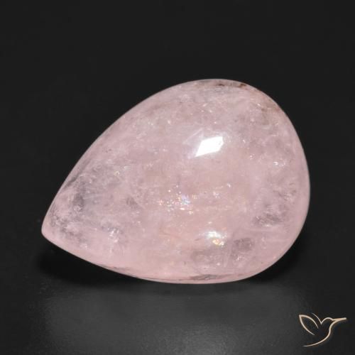 8.26ct Natural Light Pink Morganite, Pear Shape, Translucent