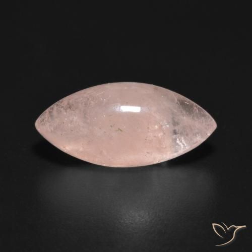 3.51ct Natural Medium Pink Morganite, Marquise, Translucent