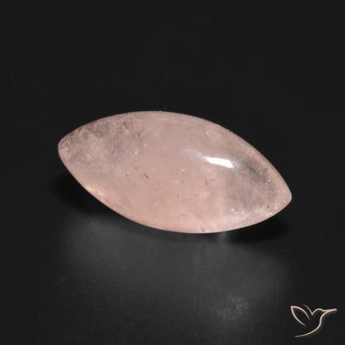 3.51 ct Pink Morganite Stone, Natural Morganite in Marquise Cabochon Shape for Sale