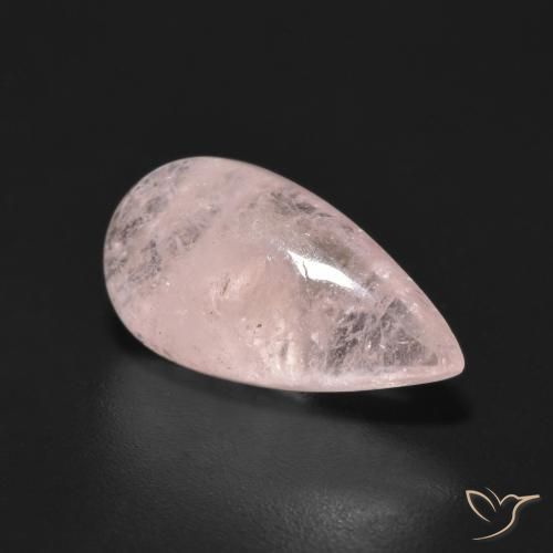 4.42 ct Pink Morganite, 15.5 x 8.2 mm Pear Cut From Afghanistan, Photo A