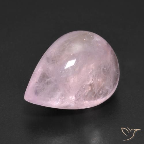 7.89ct Natural Light Pink Morganite, Pear Shape, Transparent