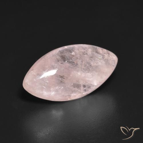 4.44 ct Pink Morganite Stone, Natural Morganite in Marquise Cabochon Shape for Sale
