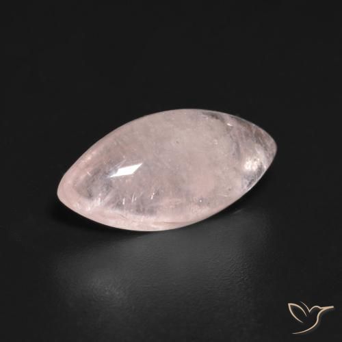 2.97 ct Pink Morganite Stone, Natural Morganite in Marquise Cabochon Shape for Sale