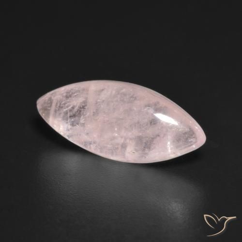 3.53 ct Pink Morganite Stone, Natural Morganite in Marquise Cabochon Shape for Sale