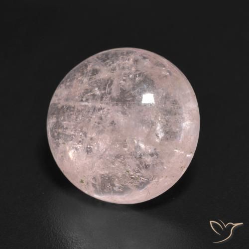 4.40 ct Pink Morganite Stone, Natural Morganite in Round Cabochon Shape for Sale